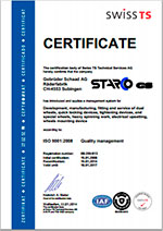 Certificate ISO 9001:2008 STARCO GS