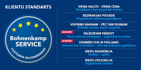 BOHNENKAMP klientu standarts